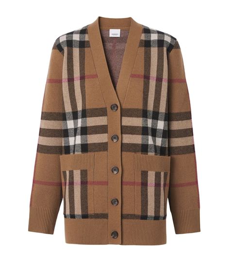 burberry girls cardigan|Burberry check wool cardigans.